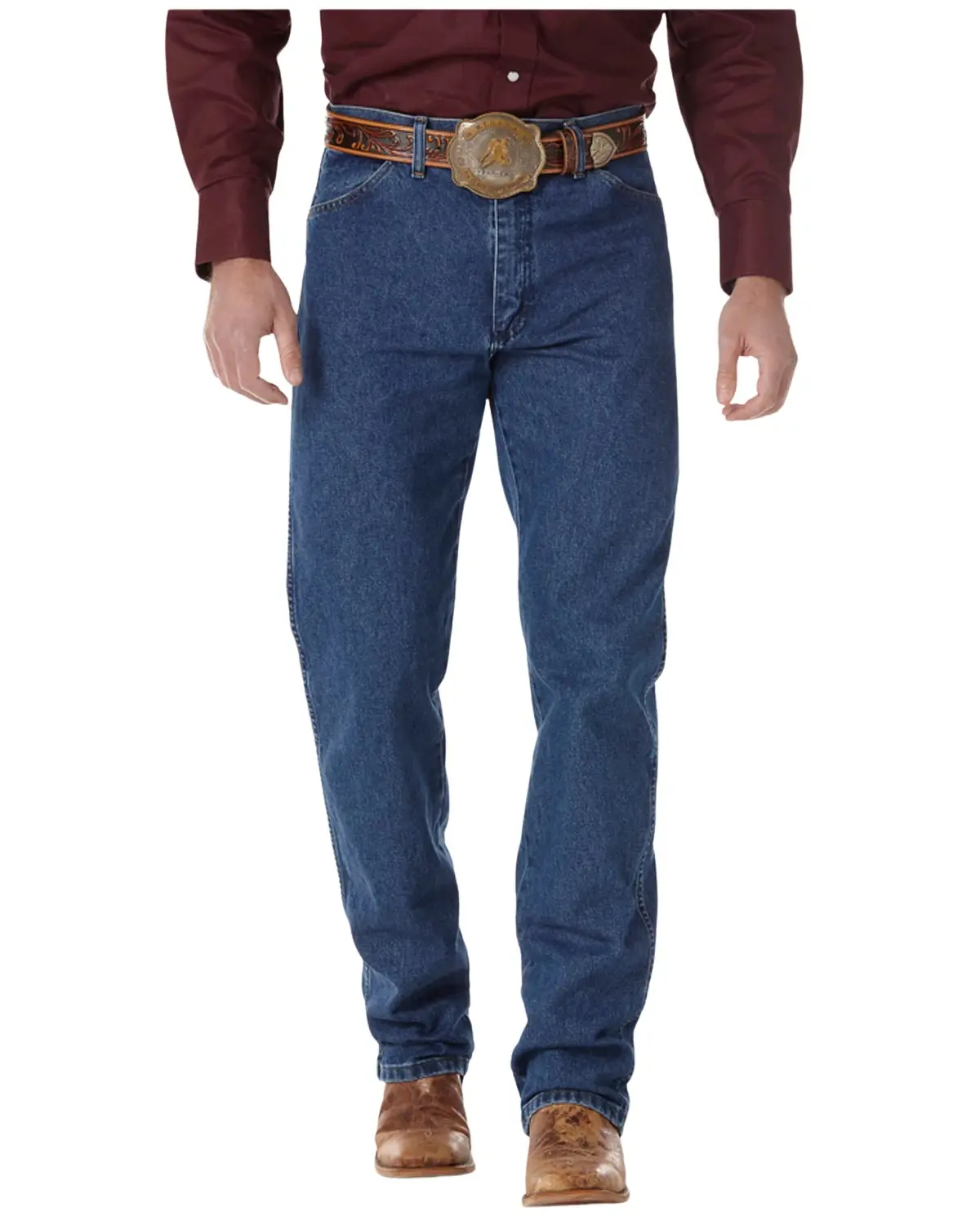 Wrangler Men's Men'S Medium Wash High Rise Original Cowboy Bootcut Jeans - 1013Mwzgk