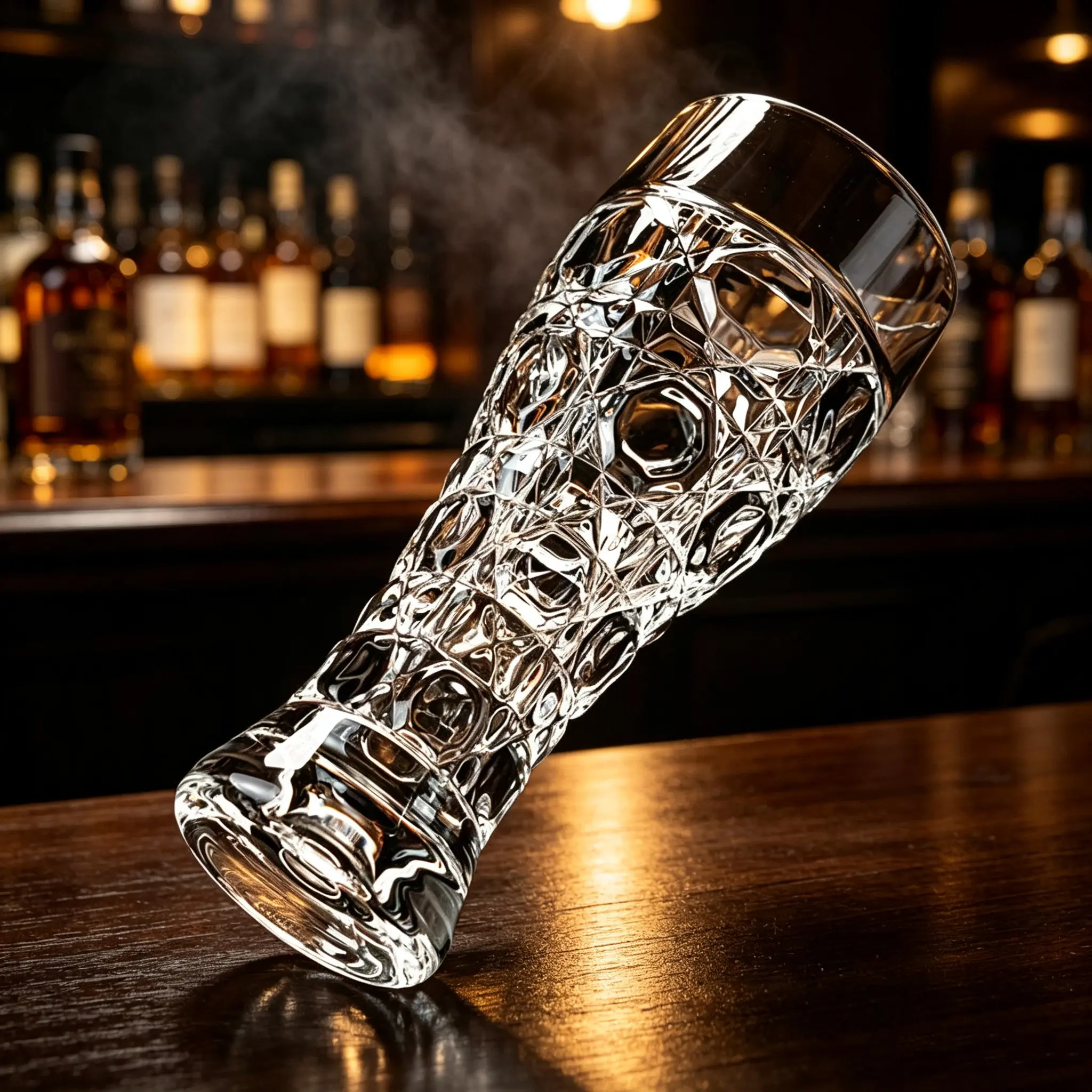 Luxurious high-quality relief crystal beer cup, vintage textured glass cup, suitable for beer, whisky, soda water, applicable for bars, family gatherings, parties, and bar collections barware gift soccer lover
