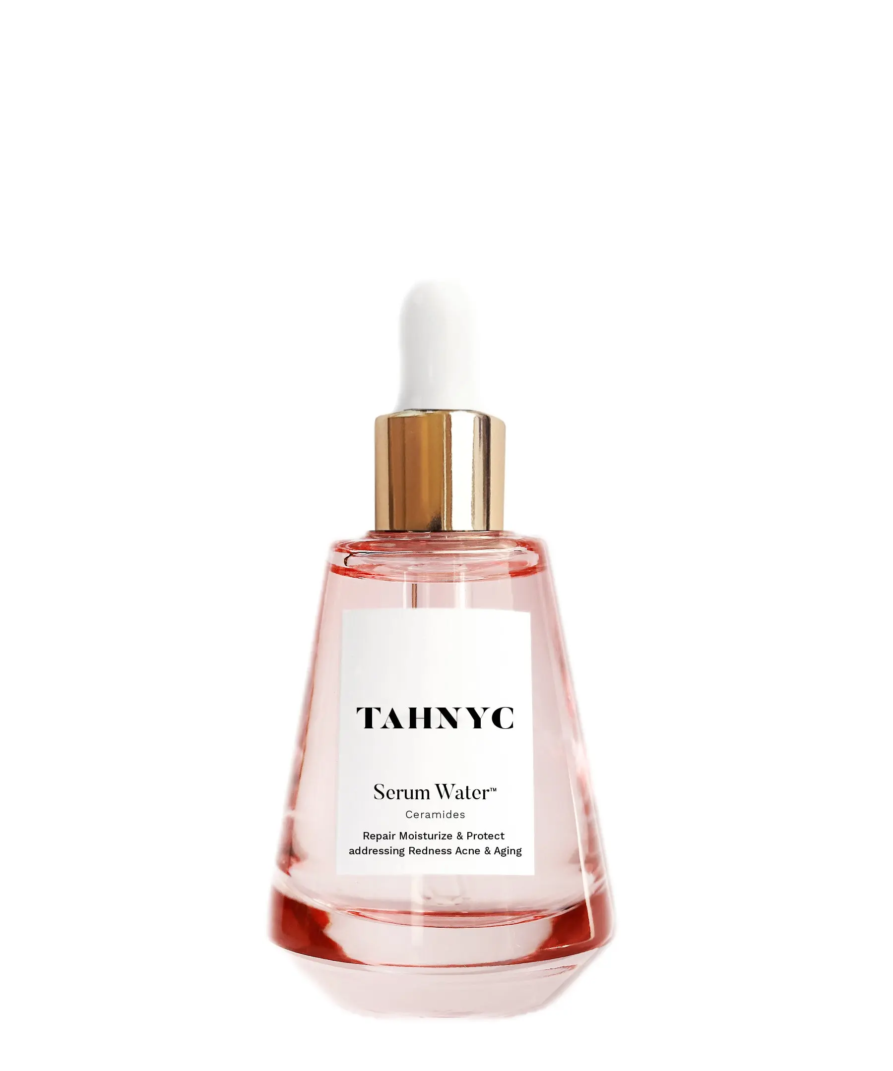TAHNYC Ceramides Serum Water - Moisturizing Skincare Essence for Dry Skin, Acne-Fighting, Repairing, Soothing, Redness-Reducing, Moisture-Locking