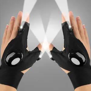1pair Handsfree LED Flashlight Gloves, Fathers Day dad Gifts for Fishing dad, Camping Flashlight Gadgets for Men, Gloves with Lights for Working on Cars, Handy Mens Gifts, Mens Tools Gifts