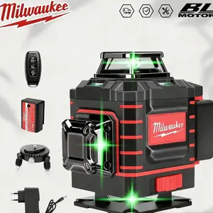 Milwaukee tool set  16-Line 3x360° Green Laser Level – Auto Self-Leveling Vertical Tool for Cabinet & Trim Work outdoor