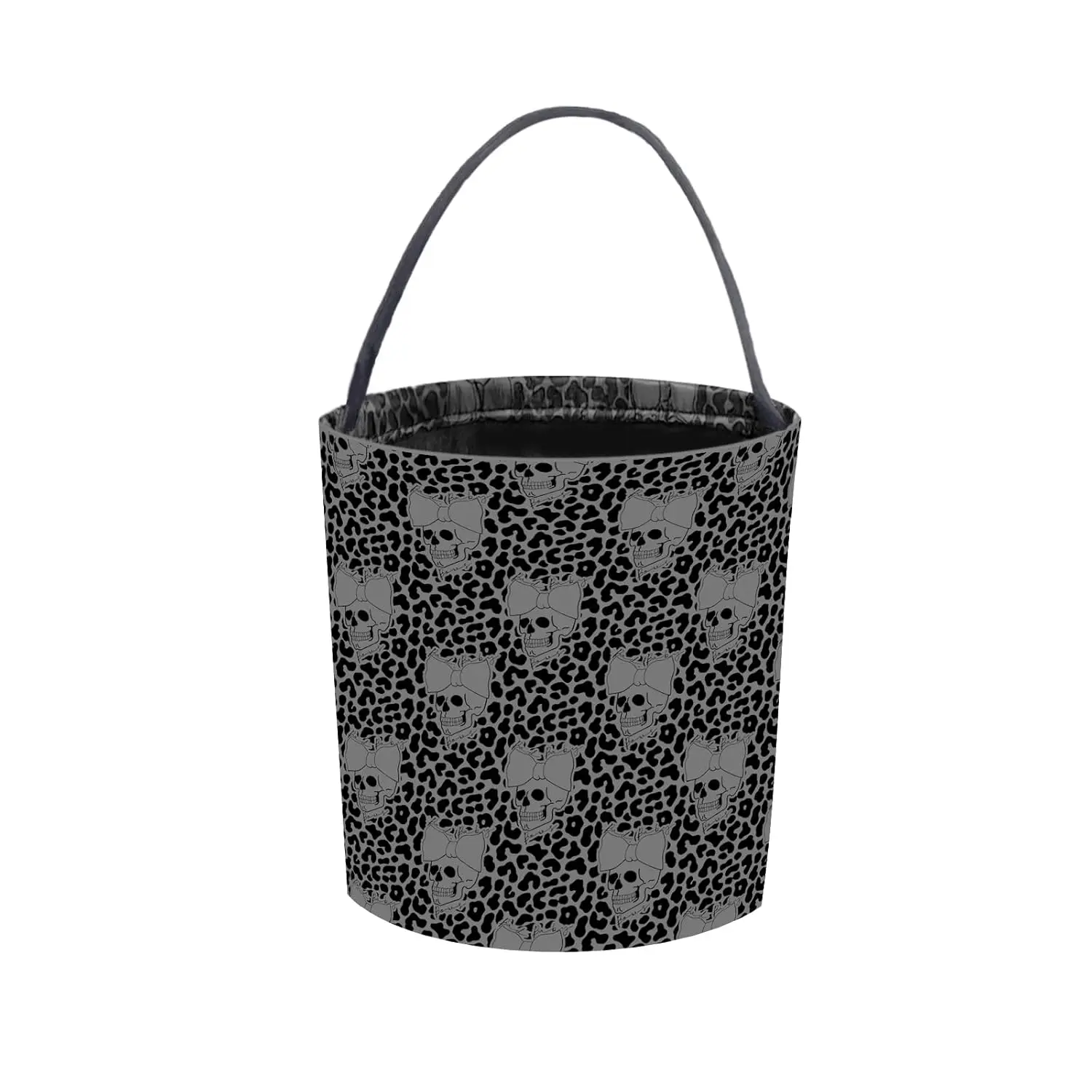 Halloween Boo Basket，Trick Or Treat Bucket - Collapsible Reusable Skull Ghost Candy Tote Bags for Kid Gifts Storage Halloween Party Favors