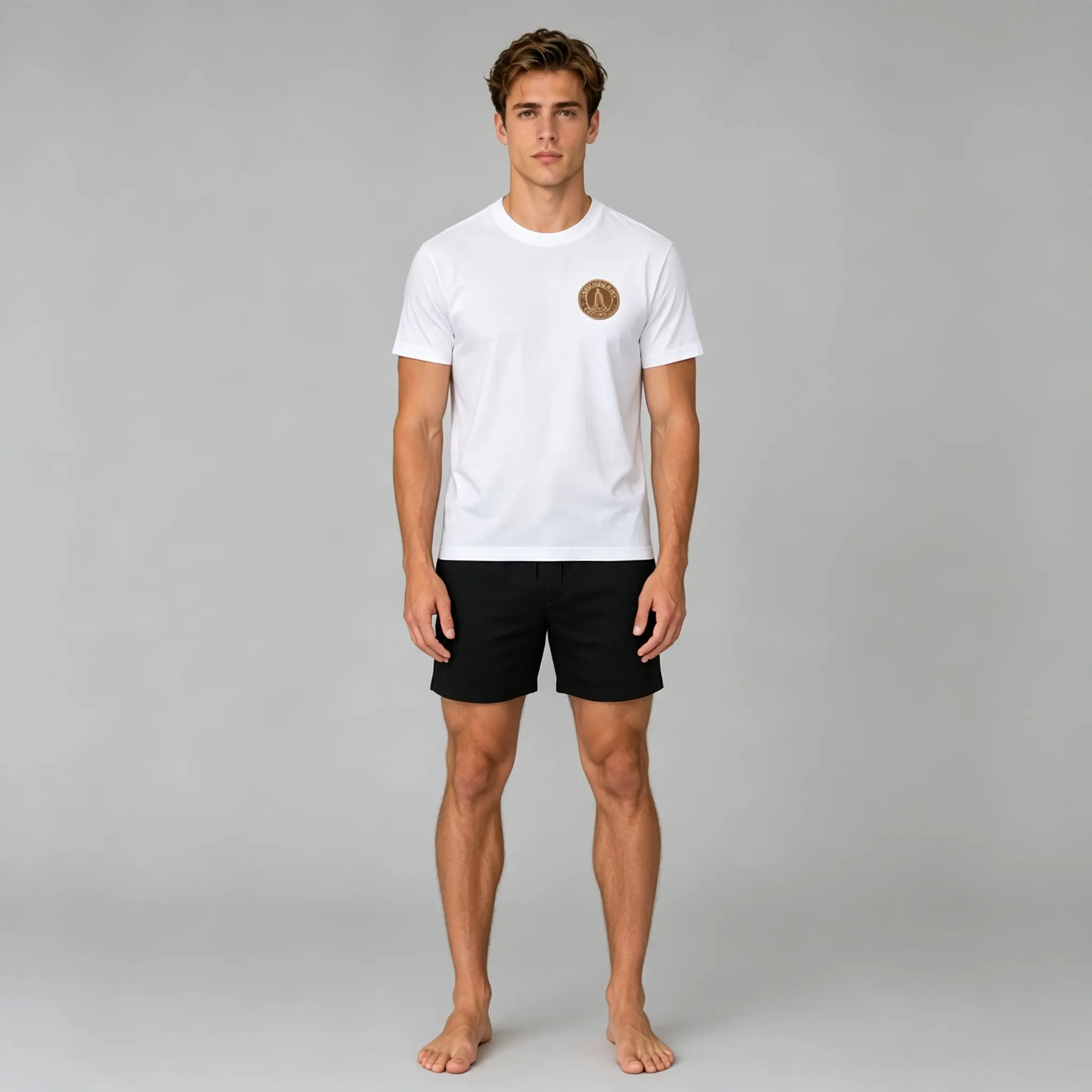 Universal Unisex Short Sleeve Crew Neck Plain Active Sports T-Shirt - Comfortable Fit, Personalized Custom Graphics, Multi-Size (S-3XL), Athleisure Wear for Daily Outdoor Sport Use