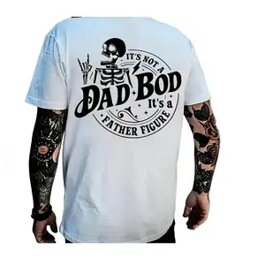 It's Not A Dad Bod It's A Father Figure Print T-Shirt - Photorealistic Digital Print on Ultra-Soft Premium Drape Fabric Classic Unisex Fit