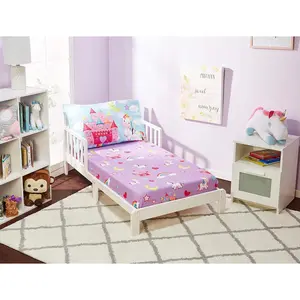Fitted Sheet and Pillowcase Set - Unicorn Dreams - Soft Breathable Microfiber  Sheet Set