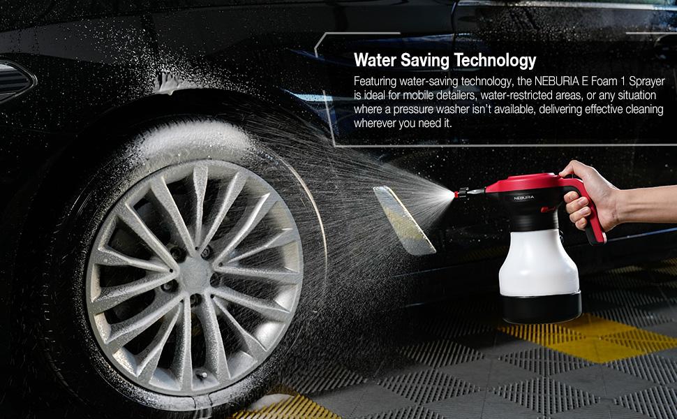 NEBURIA Electric Foam Sprayer,Purple,Rechargeable High Pressure Foam Cannon for Car Wash,Auto Detailing,Home,Industrial Cleaning,Professional Foam Sprayer with Smart Control Core,Ergonomic Handle,Portable Cordless Cleaner for Kitchen,Windows,Bathroom