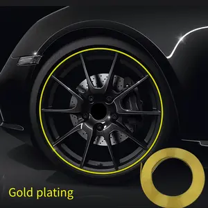 Car wheel hub stickers - anti-scratch decorative noodle strips, PVC tire protectors, enhance the vehicle's appearance