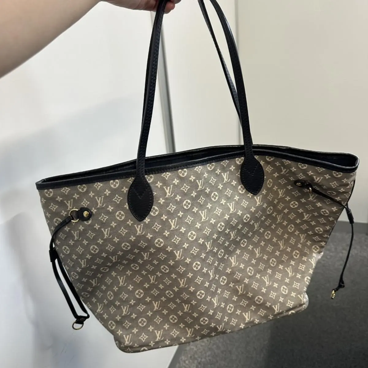 Pre-owned Louis Vuitton As Shown Shoulder Bags Monogram Mini Lin Neverfull GM Tote Bag LB144717