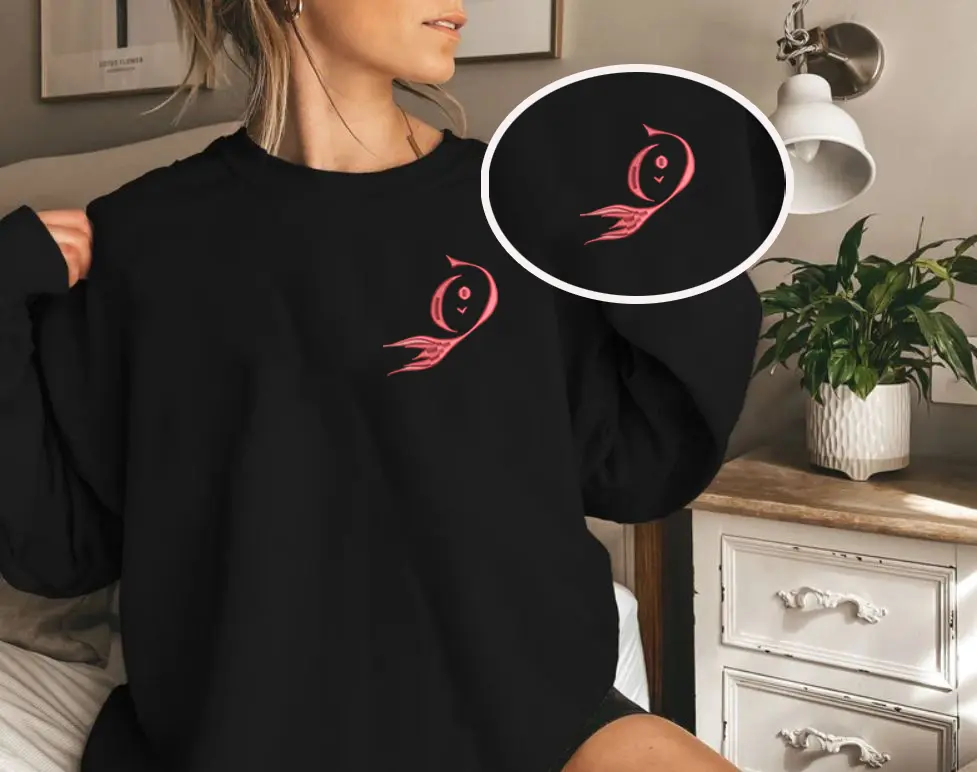 Embroidered Lemurian Mark Tattoo Deepspace Otome Crewneck Sweatshirt, Love and Deepspace Inspired Tee, Otome Game, Gift for fans, Games shirt, Tomorrow Catch 22 Cotton T-shirt, Rafayel, Xavier, Zayne, Trio, Caleb