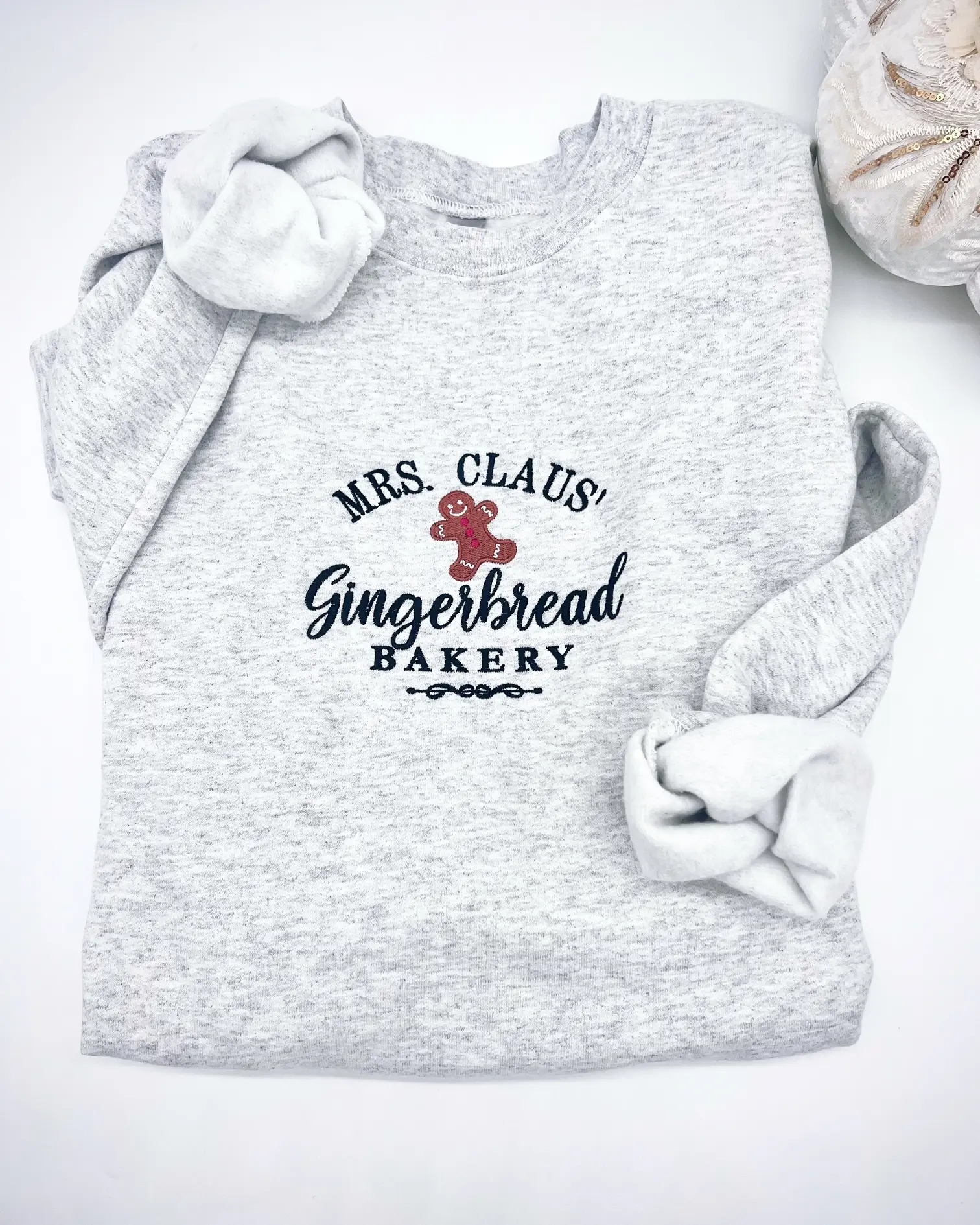 Cute Mrs. Claus Crewneck sweater.