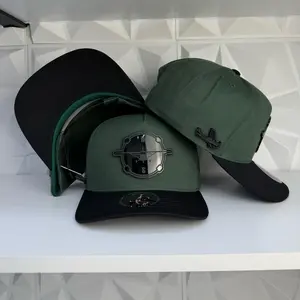 Compass plate SnapBack hat-green/black