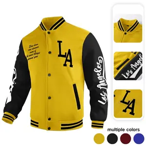 A new cool and stylish casual printed color-blocked knitted jacket for men