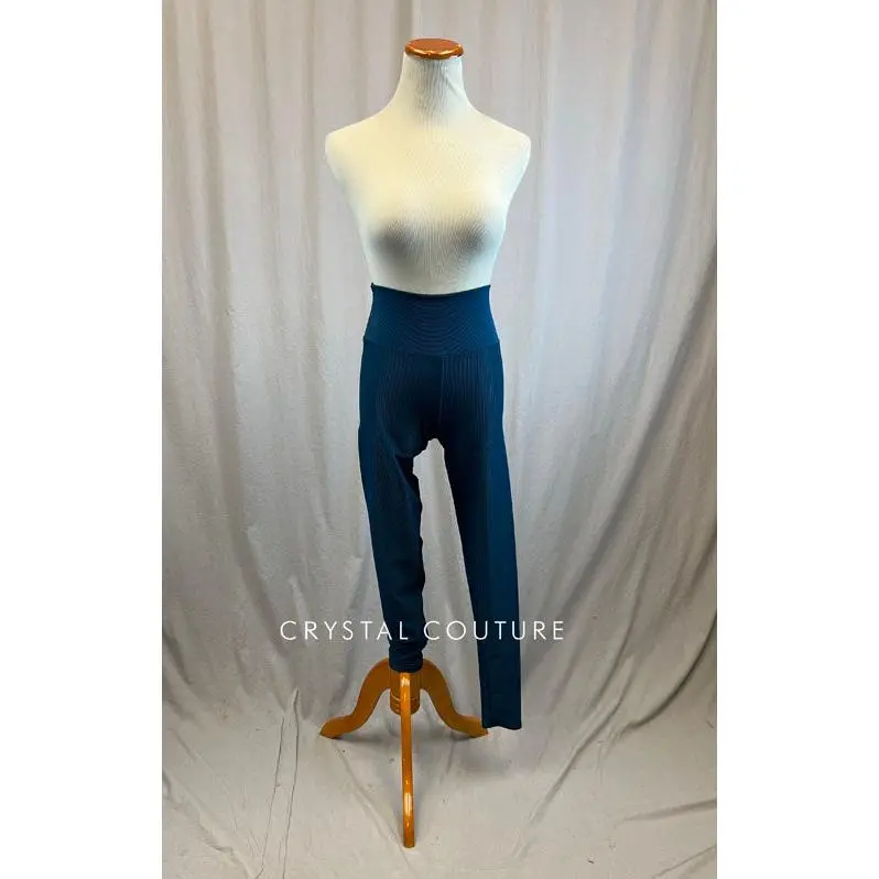 *Brand New* Teal High Waisted Ribbed Leggings