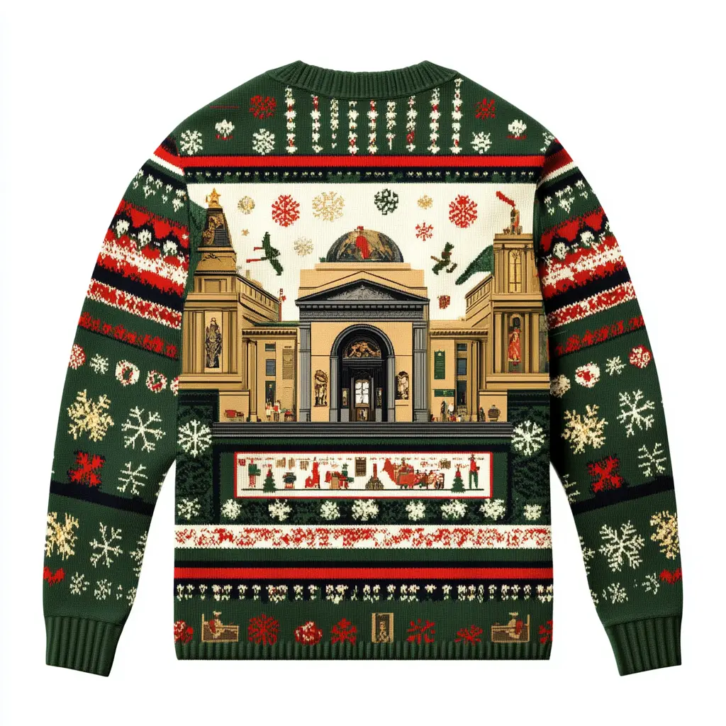 Get Festive with Smithsonian Ugly Christmas Sweater - Perfect for Holiday Parties & Family Gatherings! Funny Holiday Gift for Men, Women, & Kids.