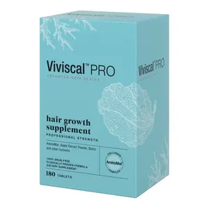 Viviscal PRO Advanced Hair Growth Supplement for Men & Women 180 Tablets with AminoMar, Biotin, Apple Extract & Vitamin C for Fuller Thicker Hair