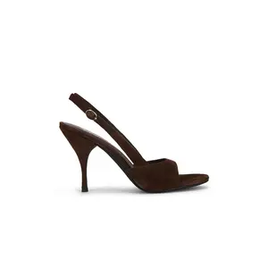 Jeffrey Campbell Triomphe Sandal in Brown Suede