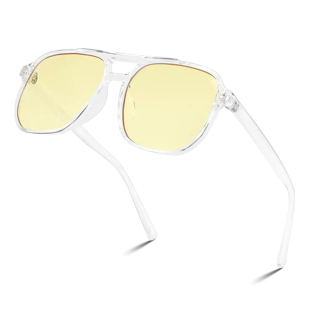 024 (Blue Light) Transparent Frame/Yellow Lens