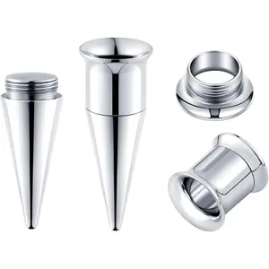 Stainless Steel Ear Taper Kit Piercing Tunnels Expander Stretcher Stretching Body Piercing Jewelry Set 8G-13/16