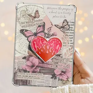 Fire Heart Passionate Radiant Heart Magnetic Kindle Grip Book Lover Cute Kindle Accessories Phone Holder PopSocket Phone Grip Magnetic Pop Socket Phone Grip