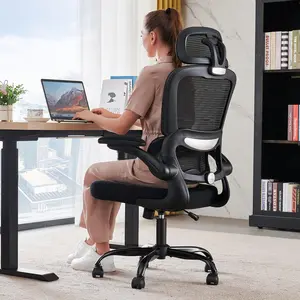 TRALT Office Chair - 330 LBS Home Mesh Office Desk Chair with Wheels, Comfortable Gaming Chairs (Black)