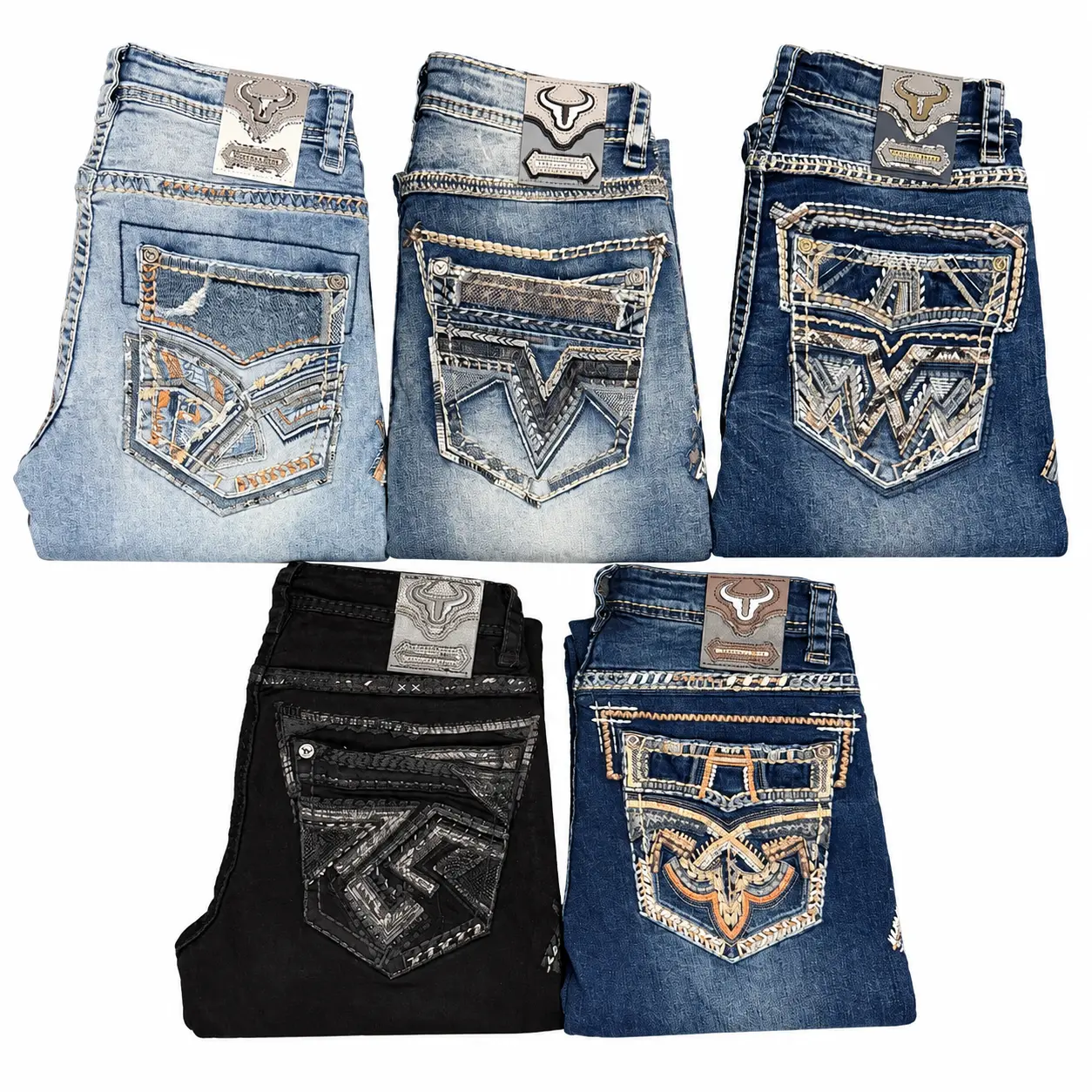 Men’s Western Straight Boot Jeans