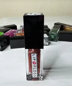 Lip Floss High Shine Lip Gloss - Rose Gold, 4.5ml, Non-Sticky Formula with Shea Butter and Vitamin E, Long-Lasting Bling Finish