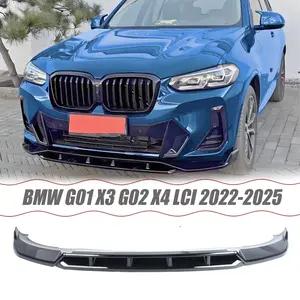 MUTUSAISI MUTUSAISI Front Lip Splitter Spoiler For BMW G01 X3 G02 X4 LCI M40i 2022 2023 2024 2025 (M Sport Bumper Only) Accessories Air Chin Body Kit