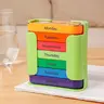 High-Capacity Weekly Pill Organizer Storage Box - 1-Count Plastic Stackable Home Organizer with Daily Slots for Simple Dosing, Portable Multi-Function Use (Home/Travel), Weekly Pill Organizer Storage Boxes