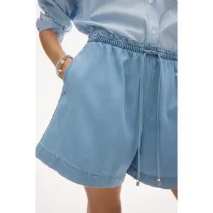 H&M Denim drawstring shorts