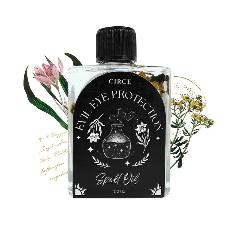 Circe Boutique Evil Eye Protection Spell Oil 1/2 oz | Spiritual Defense Ritual Oil