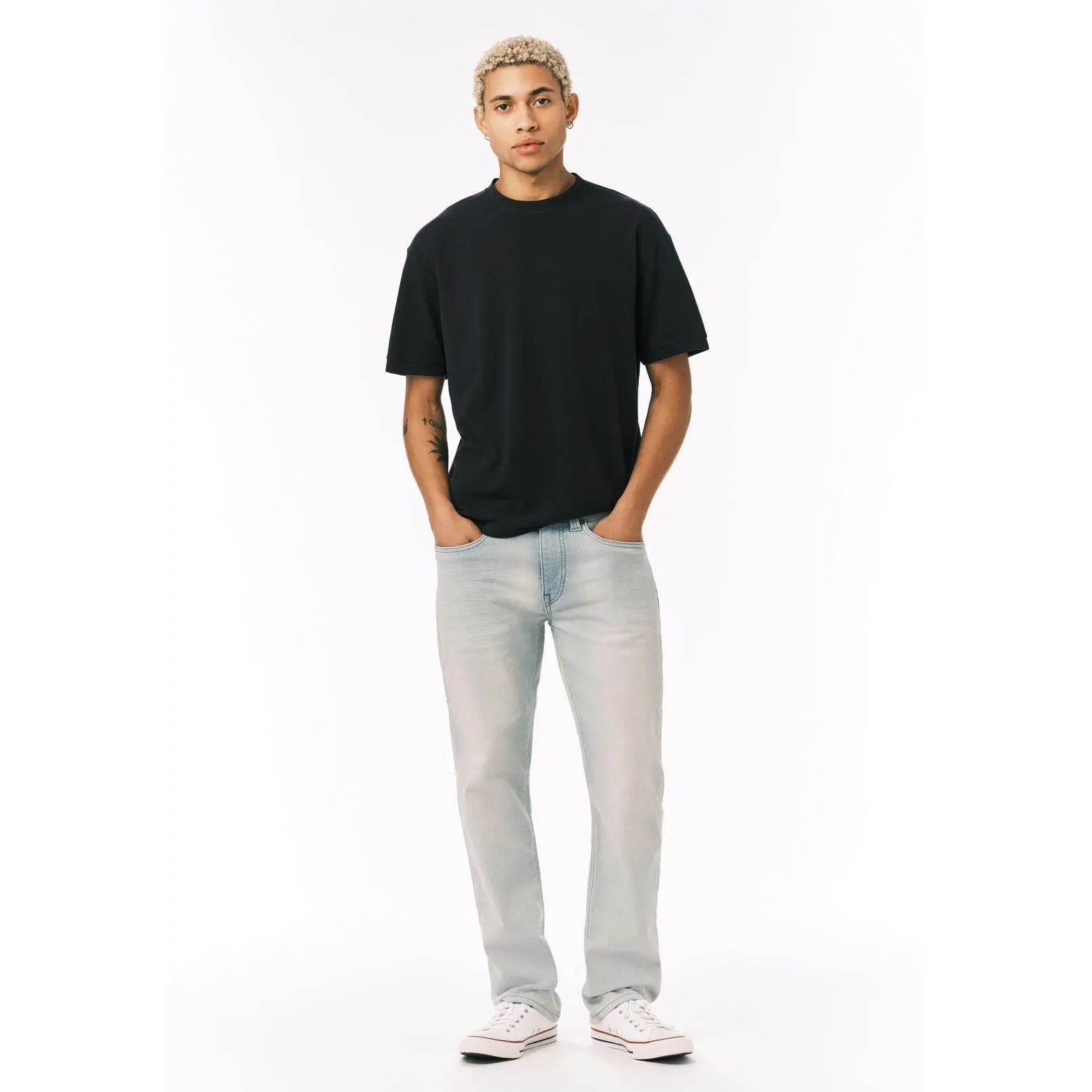Six Men's Straight Freedom Flex Jeans, Vintage Sanded - BM26176