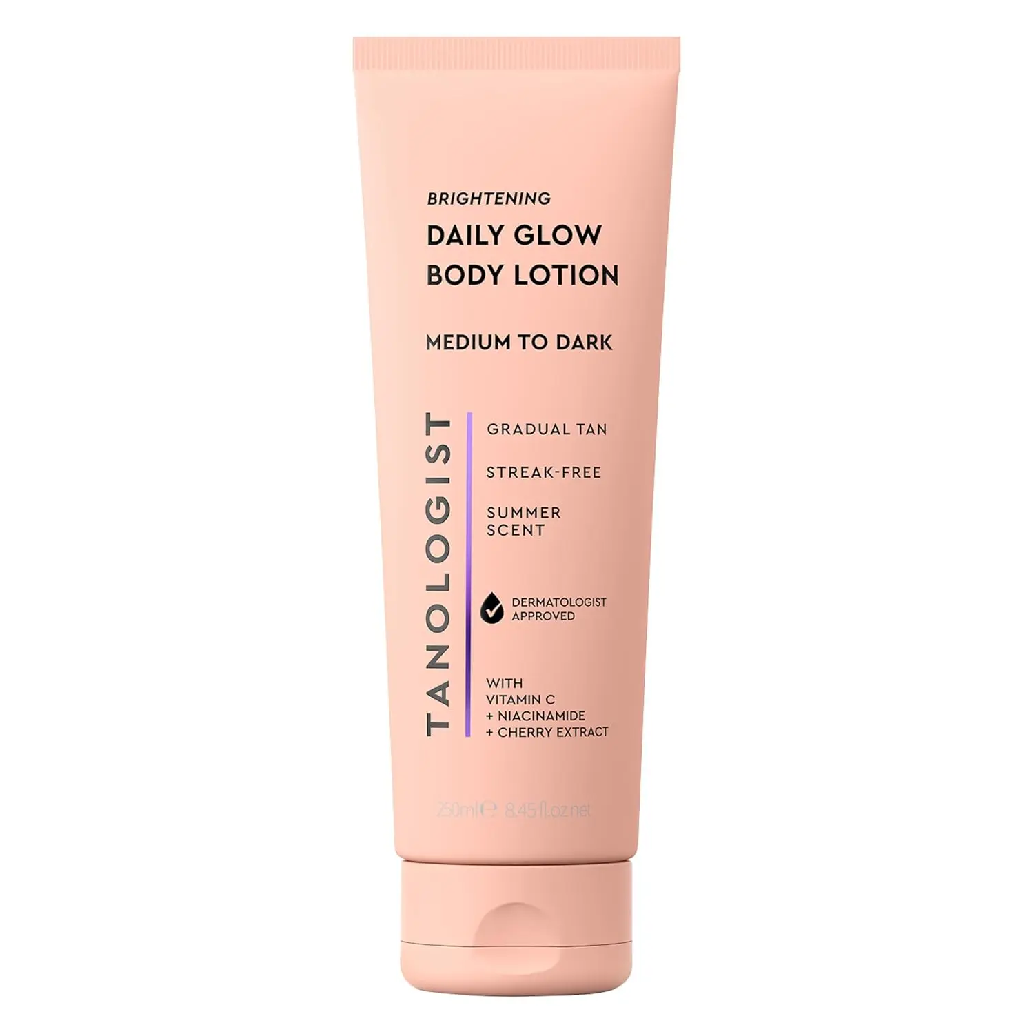 Tanologist Brightening Daily Glow Body Lotion, Gradual Tanning Lotion | Summer glow, gradual self tanner body lotion, sunless tanner, vitamin C, niacinamide