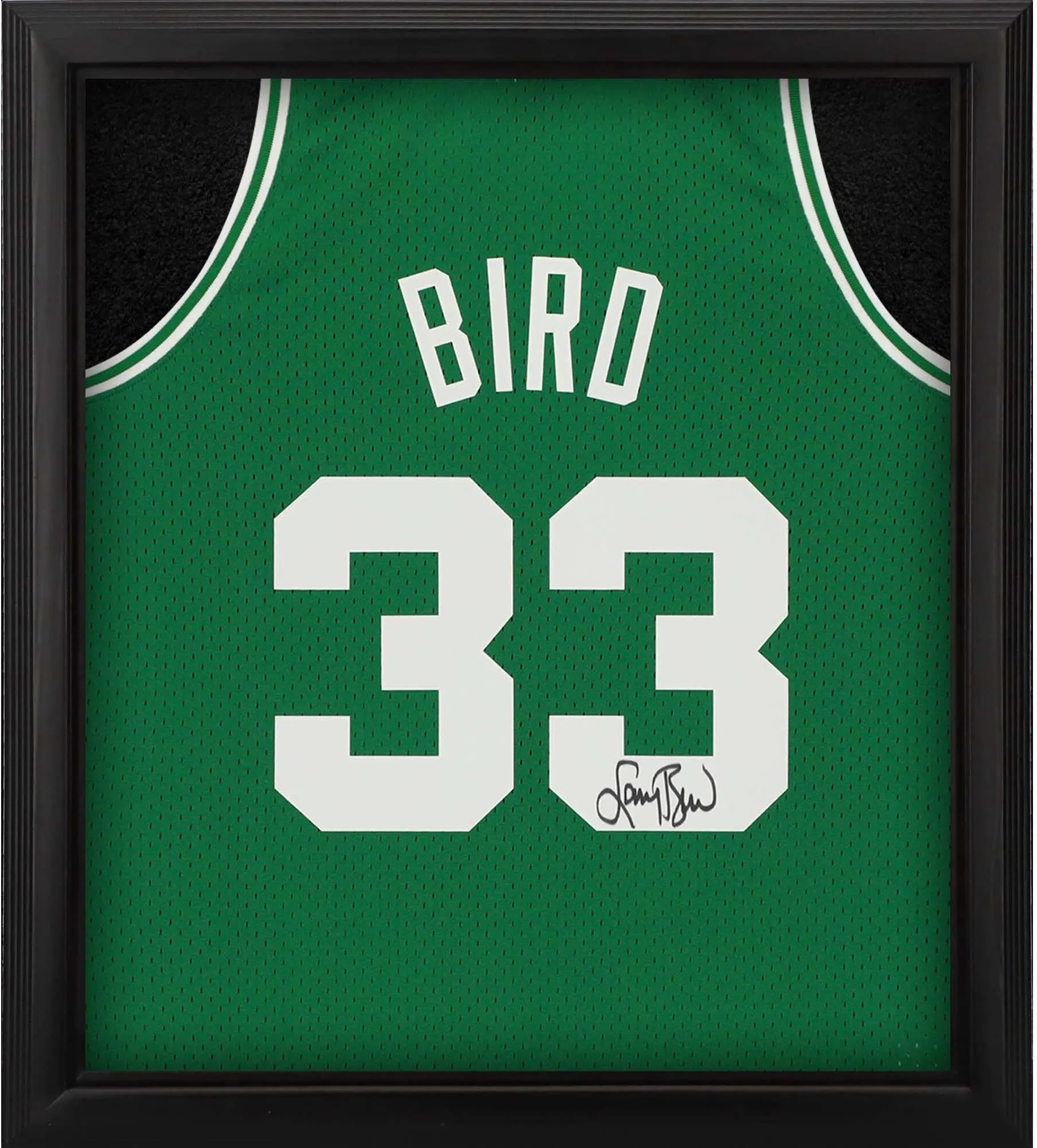 Larry Bird Boston Celtics Framed Autographed Mitchell & Ness Green 1985-1986 Swingman Jersey Shadowbox - Fanatics Authentic Certified