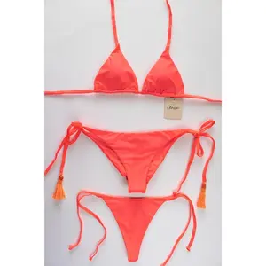 Fiesta Neon 3-piece Bikini Set by Oleaje Swimwear