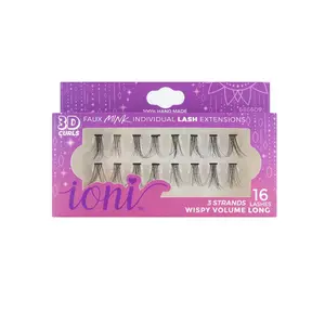 Ioni 3D faux Mink Individual Lash Extensions 3 Strands 16 Lashes