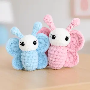 Loppy Puff - Baby Butterfly Crochet , Easter Crochet, Amigurumi Butterfly Cute Chunky Spring Small