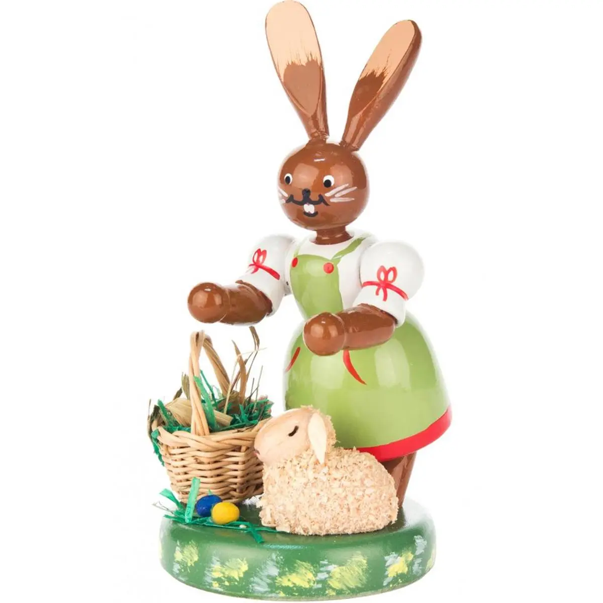Alexander Taron 224-501 Dregeno Easter Ornament - Rabbit with a small lamb