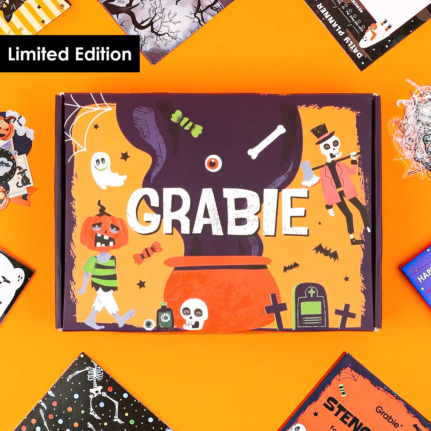 Grabie 2024 Halloween Themed Scrapbook Club Box, Spooky Season Limited Edition
