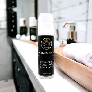 Boss Styling Foam - Define Curls, Tames Frizz, Creates Soft Wraps for Haircare - Foam