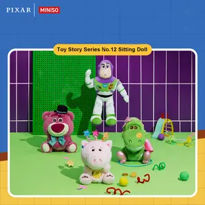 MINISO Toy Story Series Sitting Plush Doll. Cute Fluffy Figure with Soft Touch, Can be Used as a Cozy Pillow. Lovely and Practical Decor, Great Creative Gift Choice for Girls, Friends and Toy Story Fans for All Occasions.