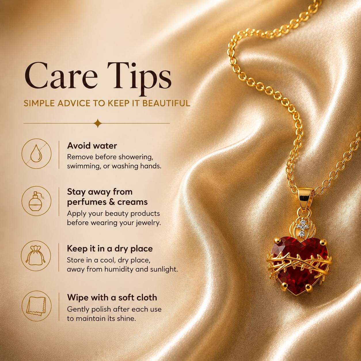 18K Gold Plated Red Cubic Zirconia Sacred Heart of Jesus Necklace For Women Chritian Cross Pendant Necklace Women Jewelry Love Heart Necklace Charm Necklace Heart Design Necklace