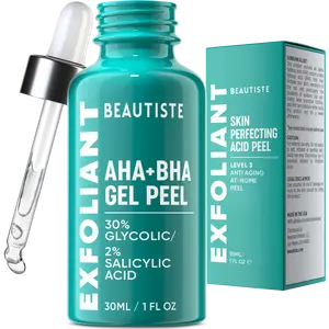 Beautiste Clinical Grade Exfoliating Peeling Solution 32% AHA BHA PHA Glycolic Acid & Salicylic Acid Peel - Intensive Intensive Face Peel for Smoother Skin, Instant Reveal, Oil and Pore Control & Skin Brightening - Chemical Peel Skincare 30ml