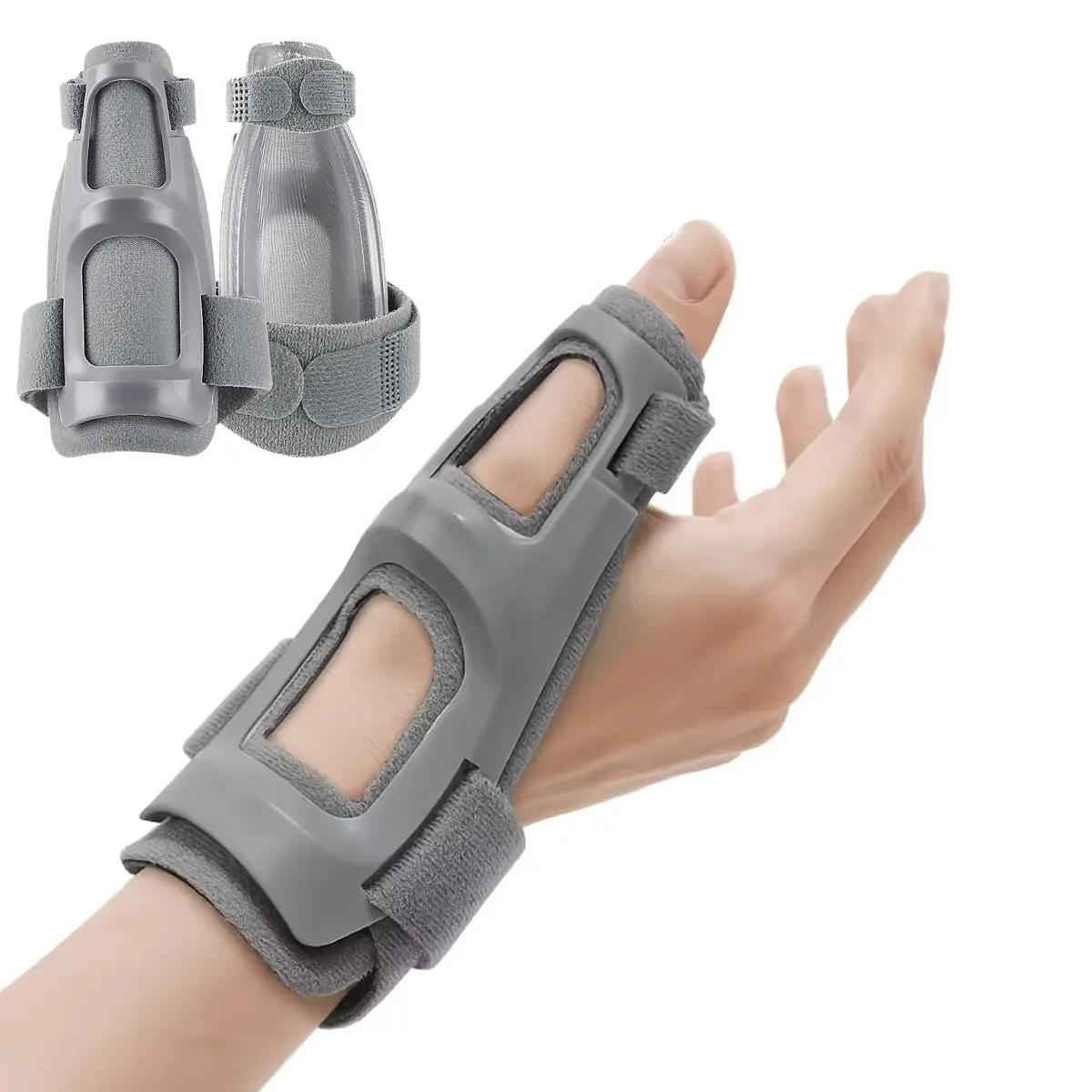 1 PCS Medical Grade Adjustable Thumb Stabilizer Splint Brace Wrist Support Guard for Thumb Sprain, Arthritis, Carpal Tunnel Syndrome, 1 Size Fits Left & Right Hand
