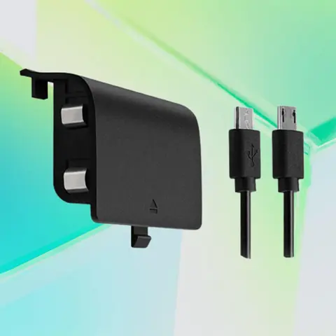 Game Controller Battery Pack, Console Accessories, 1 Count 1200mAh Rechargeable Battery Pack with 3.2ft Charge Cable, Fast Charging for X-box One/S/X