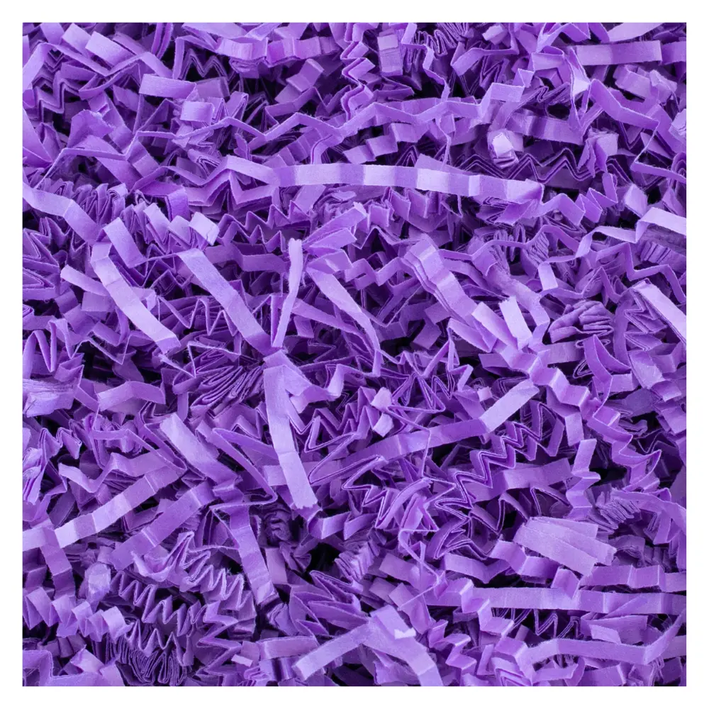 MagicWater Purple Crinkle Cut Paper for Gift Baskets - Shredded Paper Filler, Basket & Box Filler, Bridesmaid Gifts, Christmas Stuffers - Eco-Friendly & Recyclable