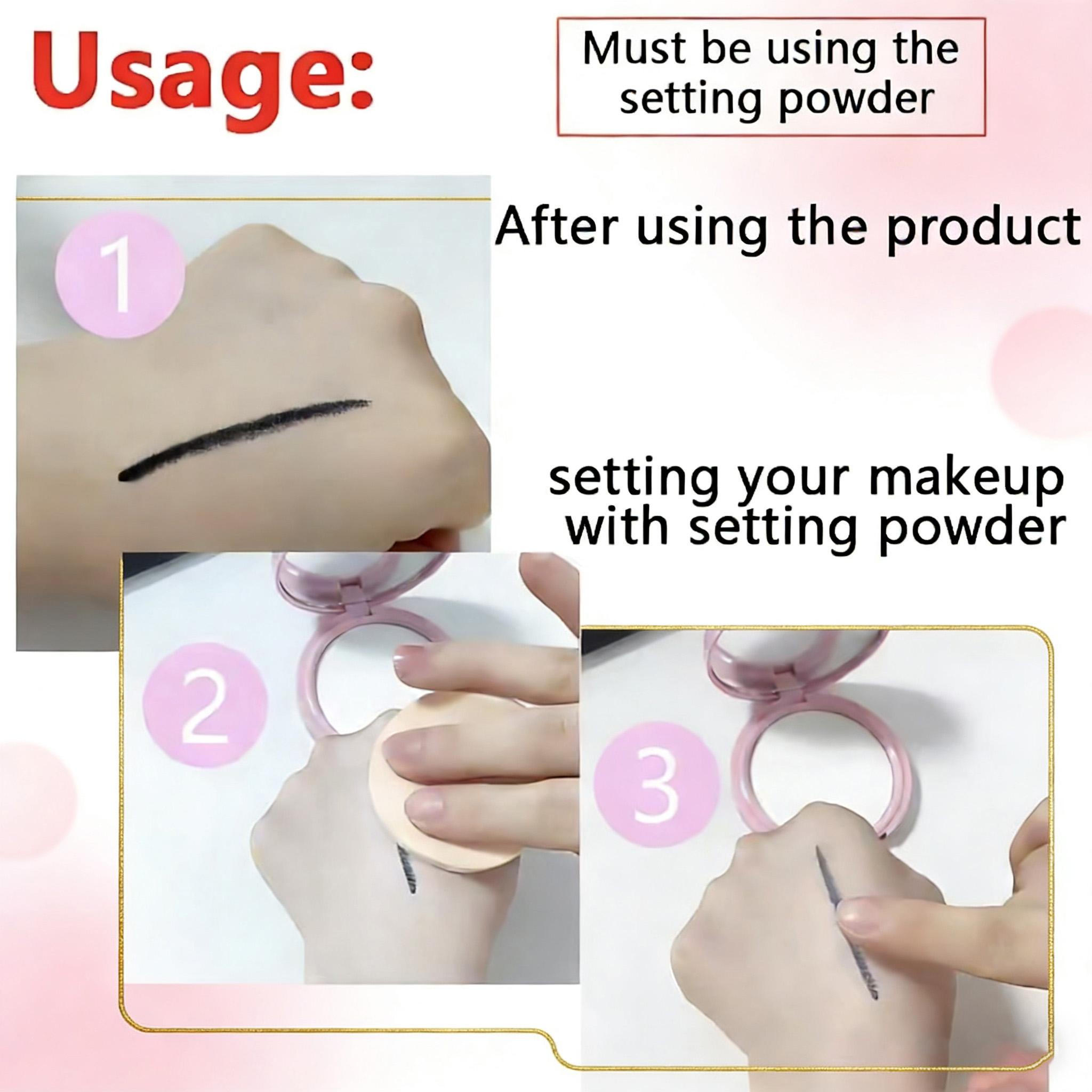 2Pcs Gel Eyeliner Pencil,Quick-drying Eye Black crayon matte Eyeliner Cream Eyeliner,Cat Eye MakeupStencil,Smoky Eyeshadow Palette Goth Halloween Makeup Kit,girl's favorite Valentine's Day makeup gift.