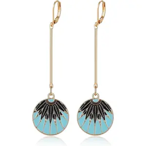 Silver/Gold Boho Dangle Statement Earrings  Women Trendy,Handmade Vintage Dainty Cute Long Drop Summer Earrings,fashion Accessories Jewelry Gifts