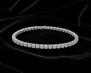 VEX Iced Out Tennis Bracelet – 4mm High Shine Chain 7 inch