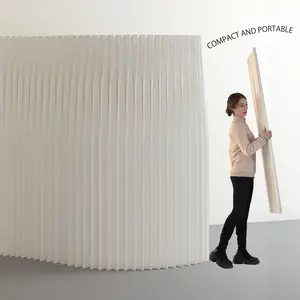 The one paper foldable paper screen partition H1.8m~W43cm~L1-2m