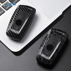 Carbon Fiber Car Key Case Cover, 1 Count Car Key Protector, Car Key Accessory, Car Interior Accessories for BMW X1 X3 X5 X6 X7 F30 F34 F10 F20 G20 G30 G01 G02 G05 F15 F16 1 2 3 5 7 Series G11 G32
